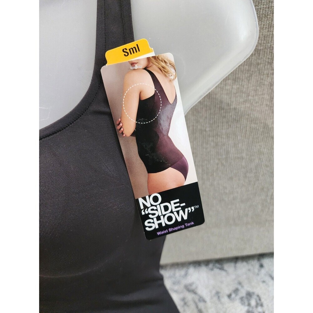 Naomi & Nicole Waist Shaping Tank 7503 Black Small Firm Compression Slimming - Picture 2 of 7
